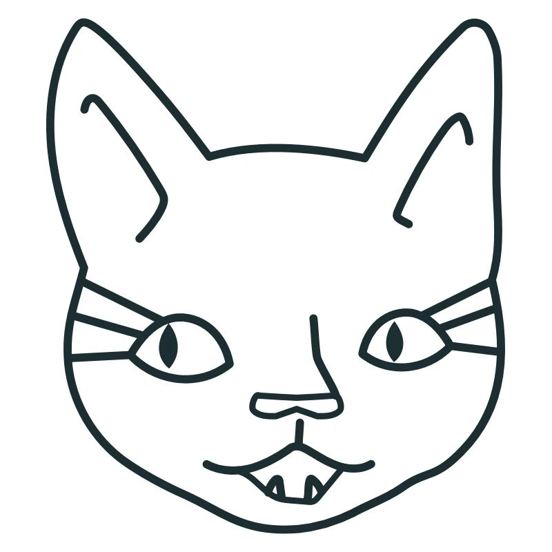 Mädchen Katzengesicht