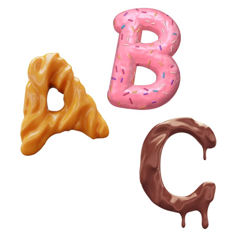 A B C