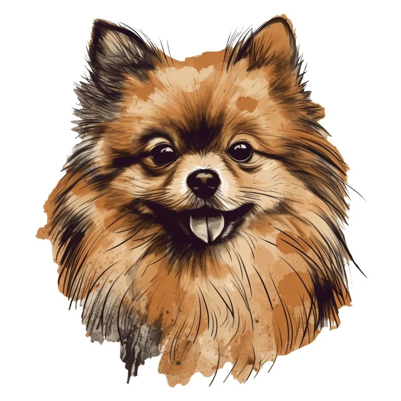 Dessin de Spitz miniature de Poméranie
