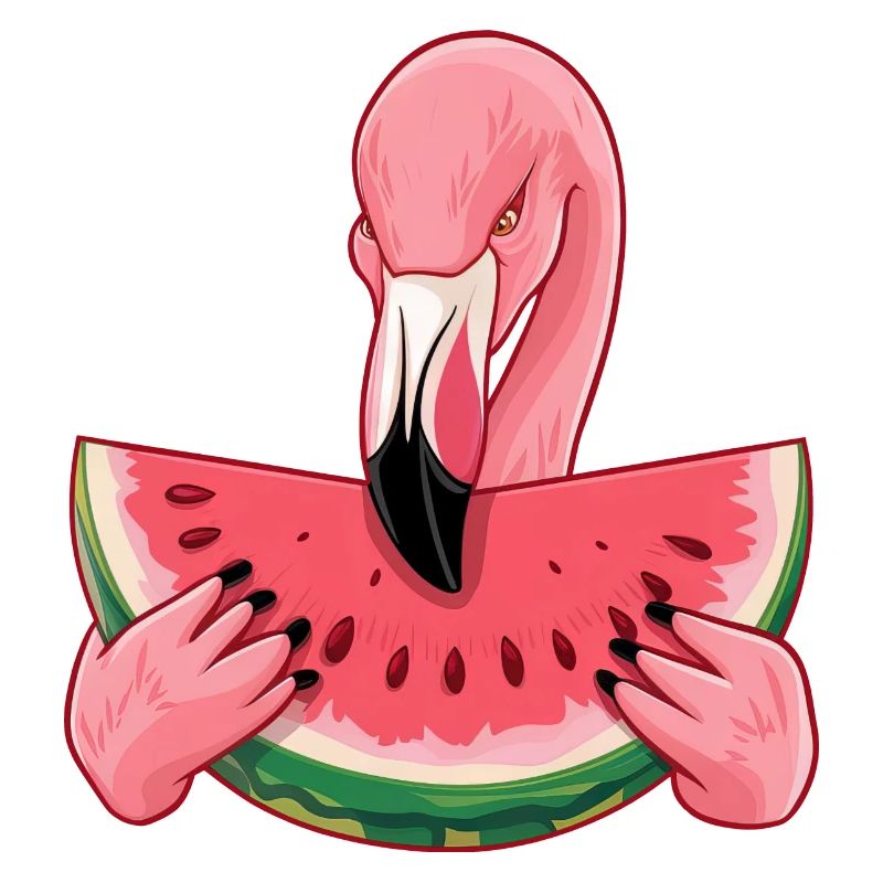 Délice de pastèque d’été Flamingo