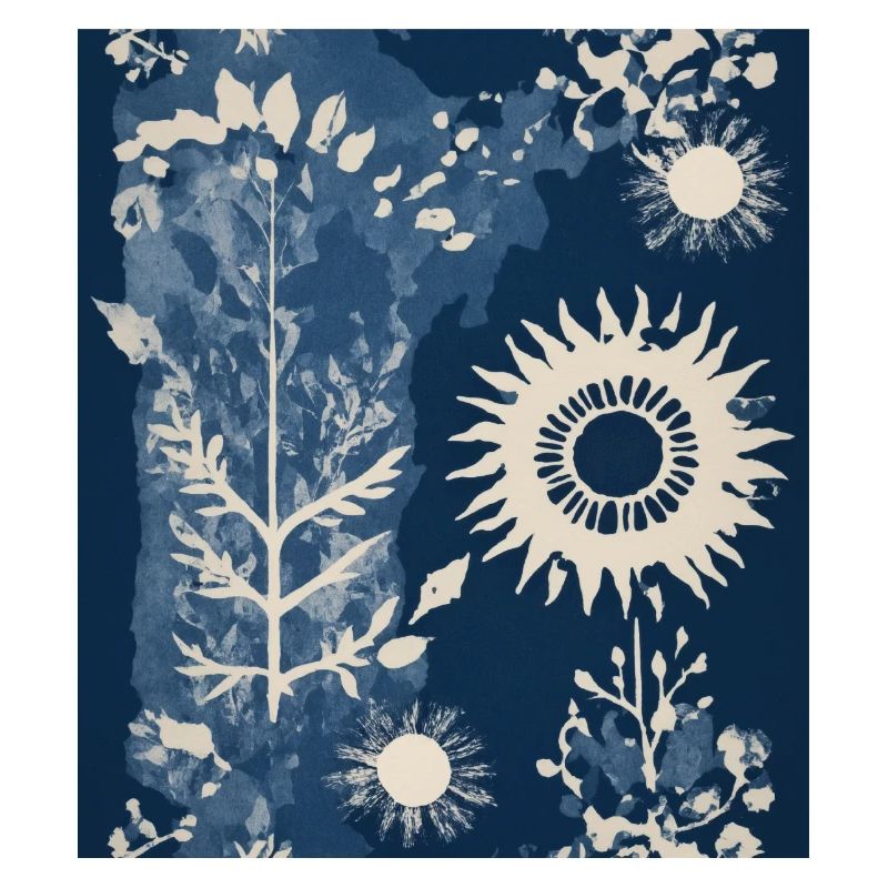 Composition végétale abstraite