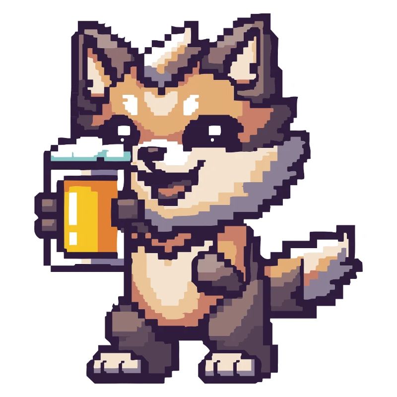Wolf Pixel Bier