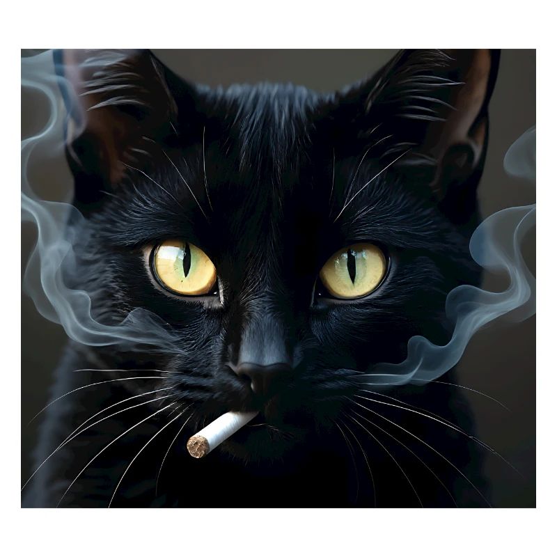 Fumer Chat Génération Z Mème Chat Fumer