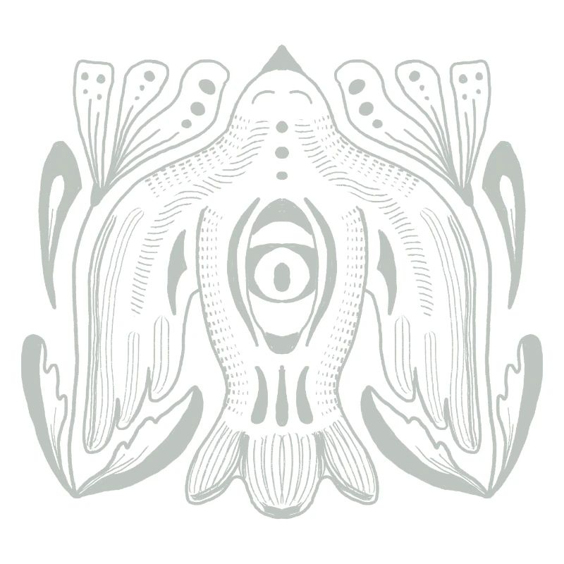 Mandala style eye with tentacle tendrils