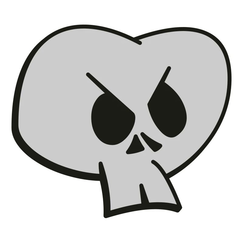 Funny Skull Two Color Design