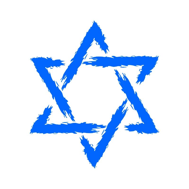 Davidstern Symbol Blau Stern
