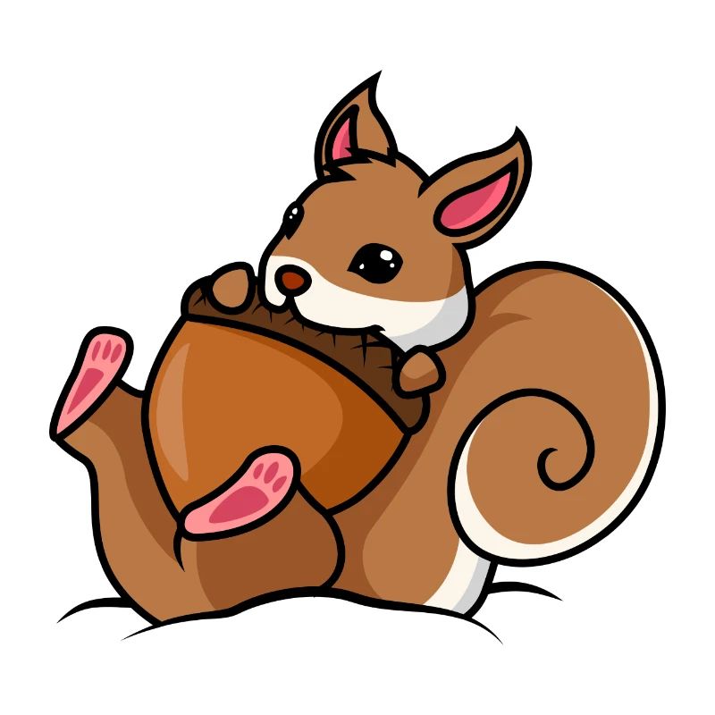 Eichhörnchen Nuss Comic