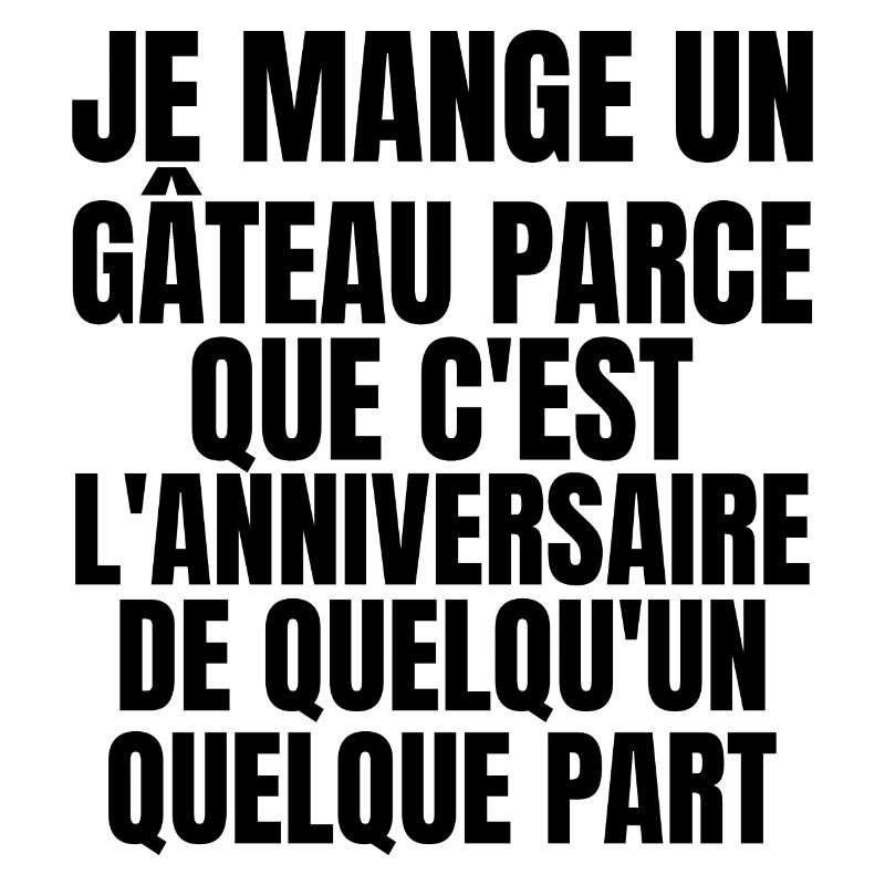 je mange un gâteau