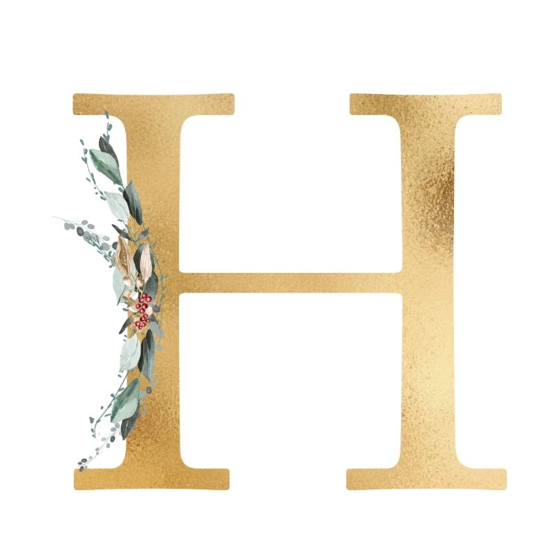 Customizable Monogram H