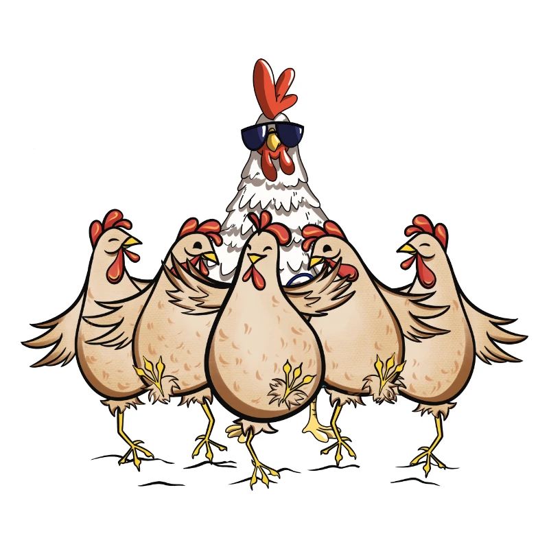 Chickens Rooster Chef Funny Chicken Design