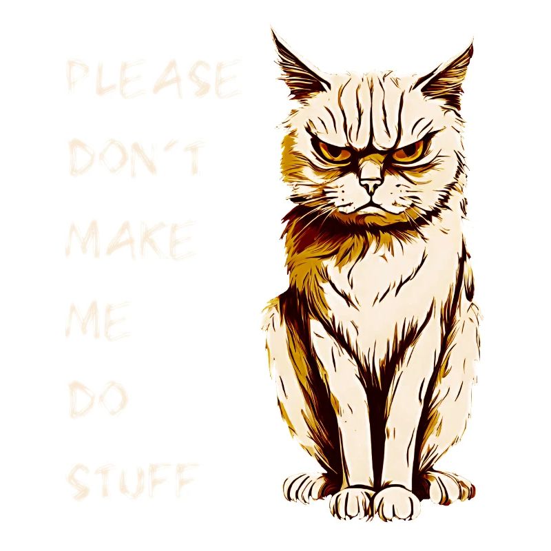 PLEASE DON'T MAKE ME DO STUFF, ADOLESCENT CAT