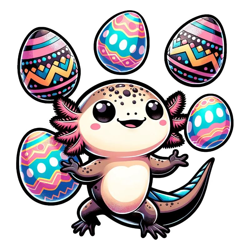 Axolotl Juggler Easter Eggs