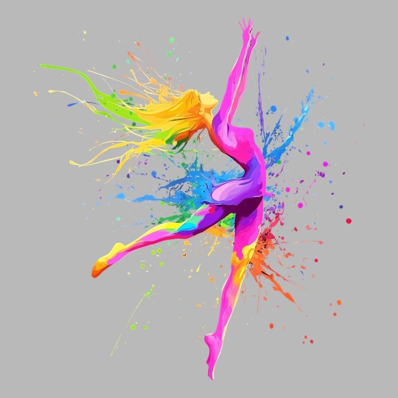 Danseuse Colorée Danseuse Professeur de Danse Cadeau