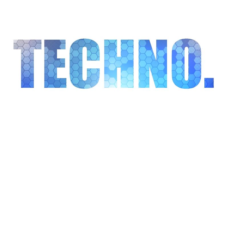 A Techno Tee For Music Lovers Saying "Techno."
