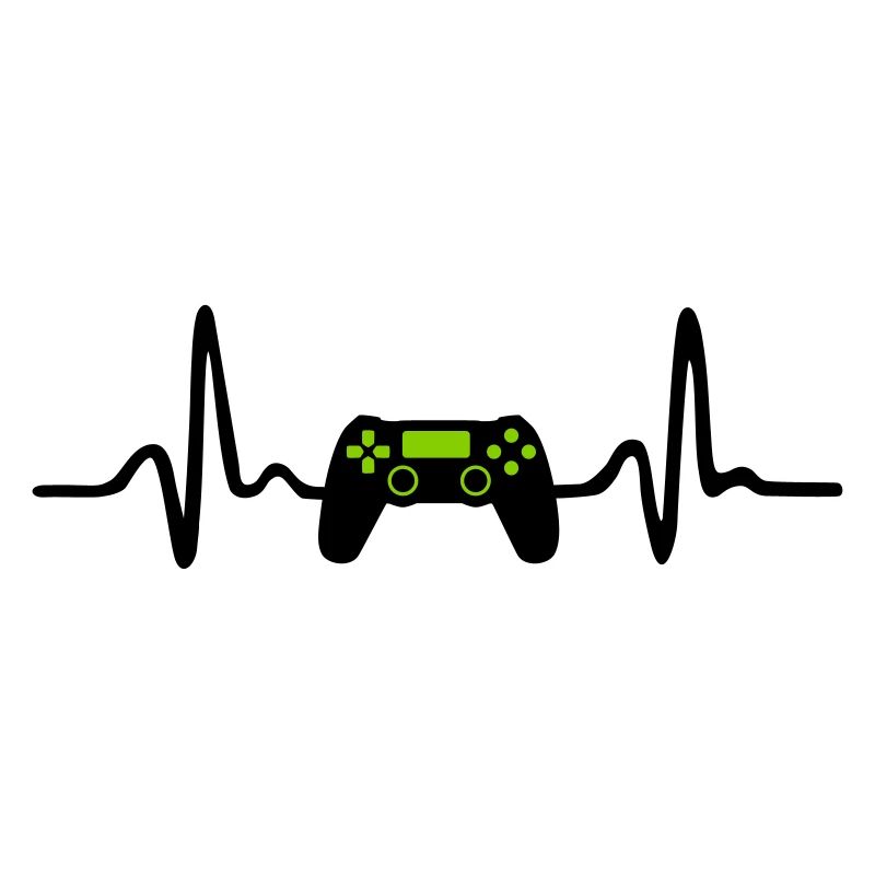 Gaming Herzschlag 2farbig