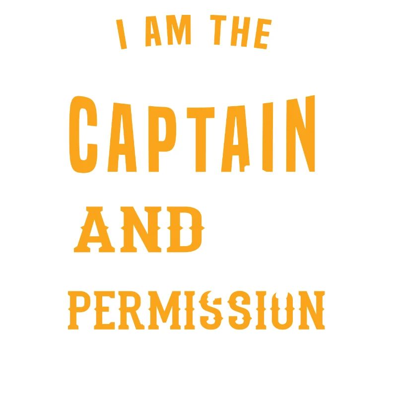 Tshirt de capitaine de bateau de conception "Je
