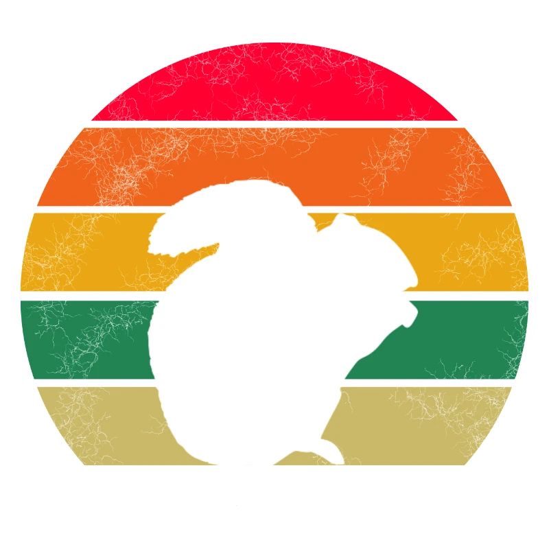 Waldbewohner Geschenk Wald Tier Retro Eichhörnchen