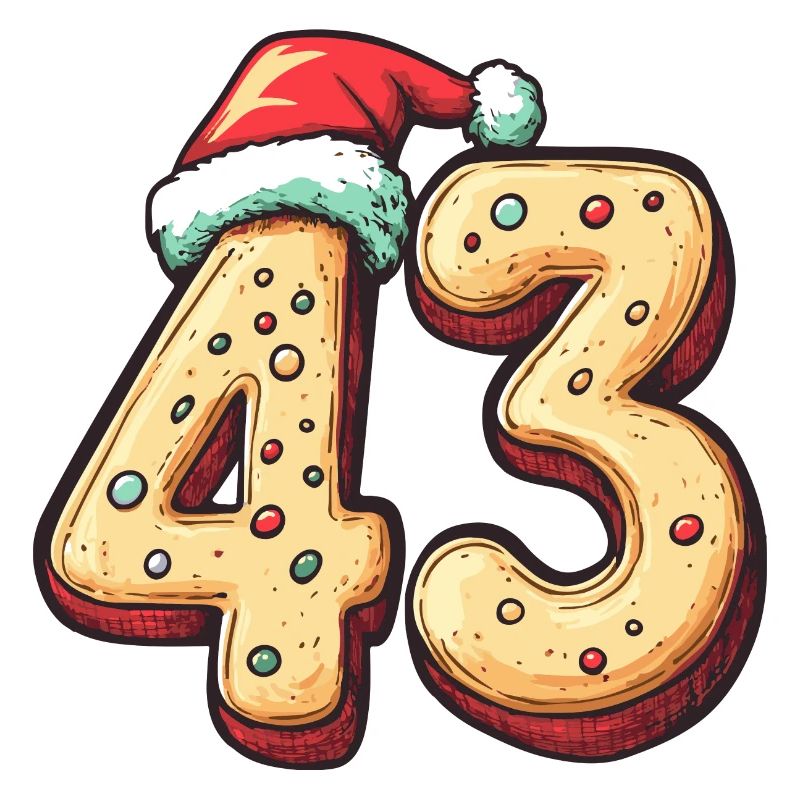 Biscuit de Noël à 43 chiffres