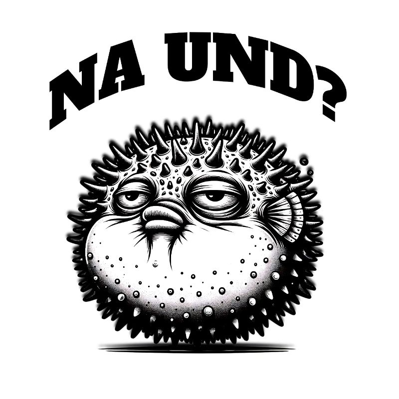 Grumpy puffer fish – a statement