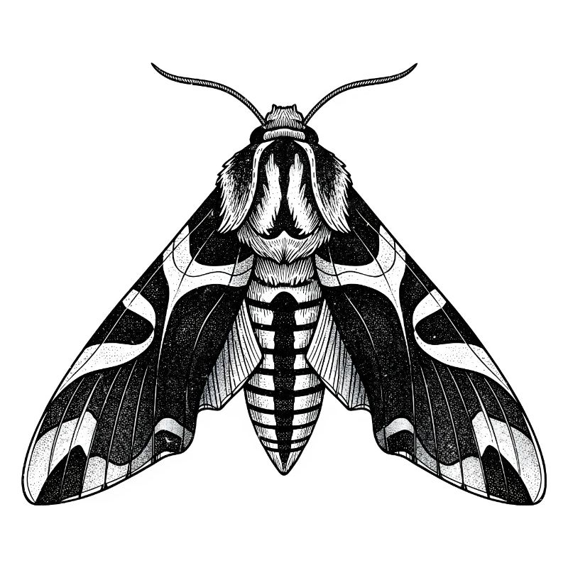 Moth Shadow Pattern Moth Black Moth