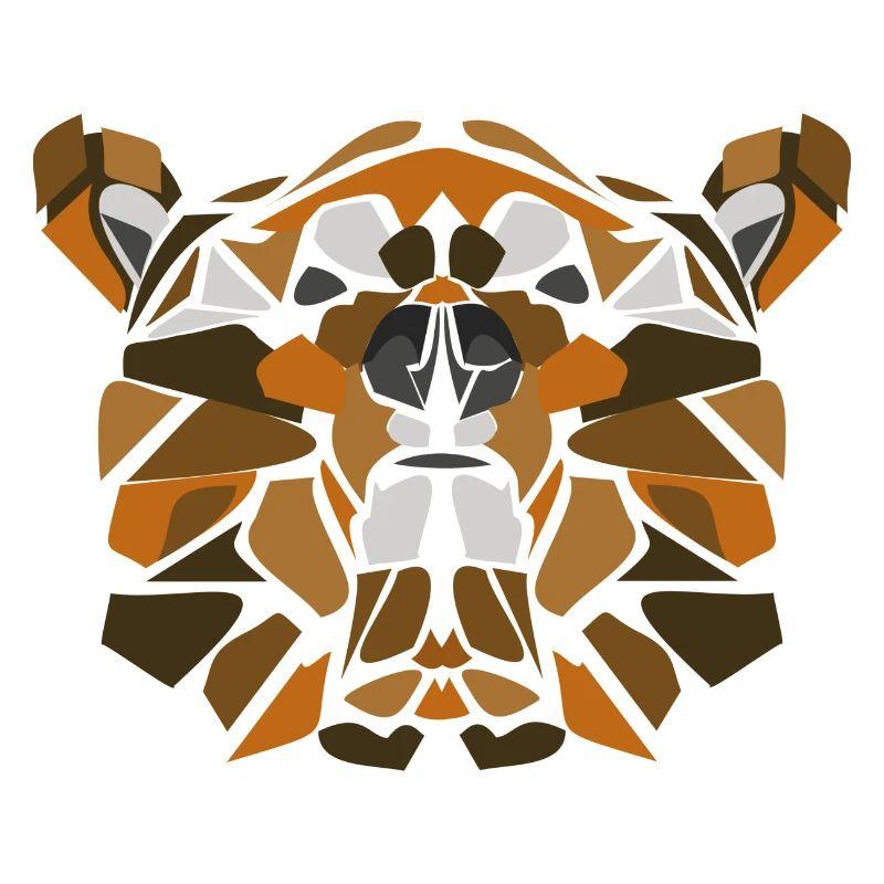 Geometric Bear Mosaic