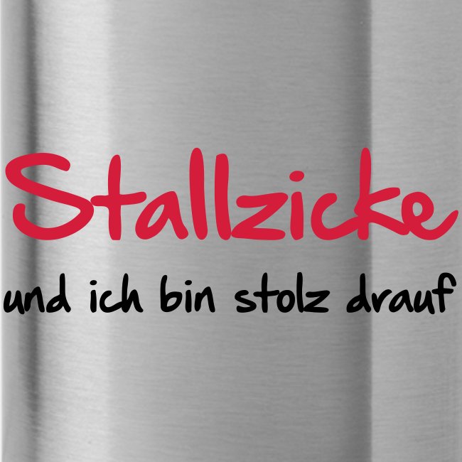 Stallzicke - Trinkflasche mit integriertem Trinkhalm