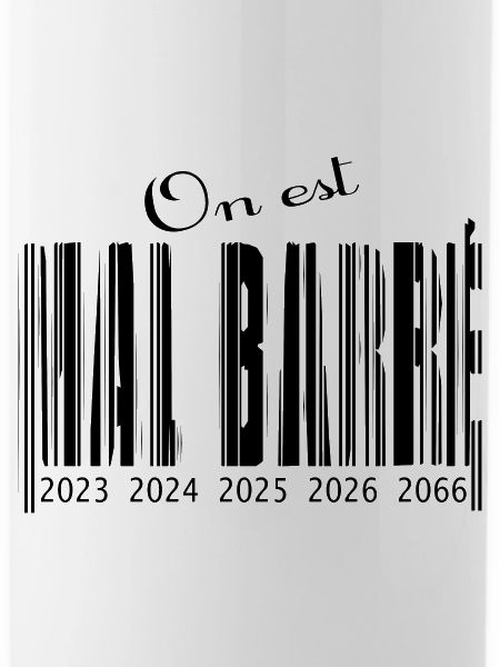 Schlecht durchgestrichener Barcode