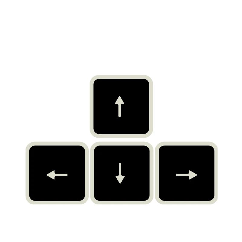 Arrow Keys Keyboard Computer Nerd
