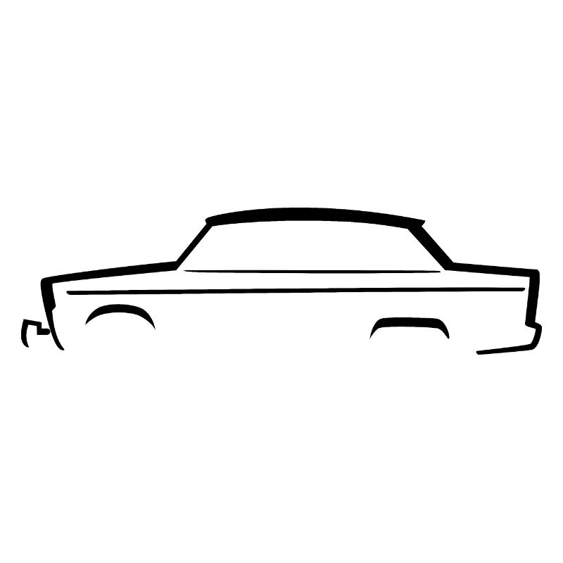 Car-Silhouette | Oldtimer | Trapez