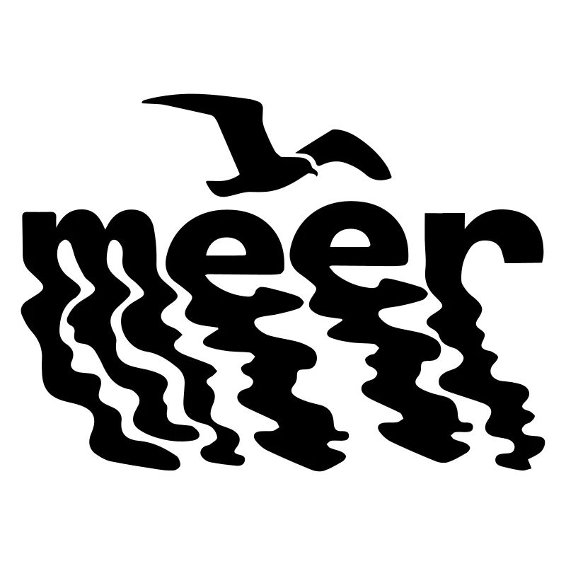 Meer mit Möwe