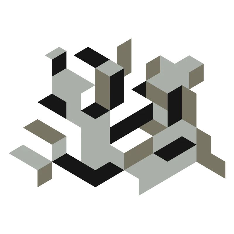 Perspective Construction Cube Dyeing Yourself Labyrinth 3D