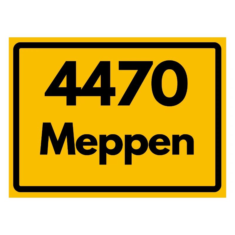 ALTE POSTLEITZAHL PLZ RETRO  4470 MEPPEN 