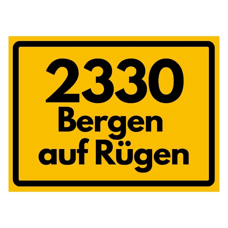 ANCIEN CODE POSTAL 2330 BERGEN AUF RÜGEN HEIMAT