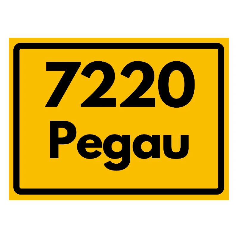 OLD POSTCODE 7220 PEGAU HEIMATSTOLZ SAXONY