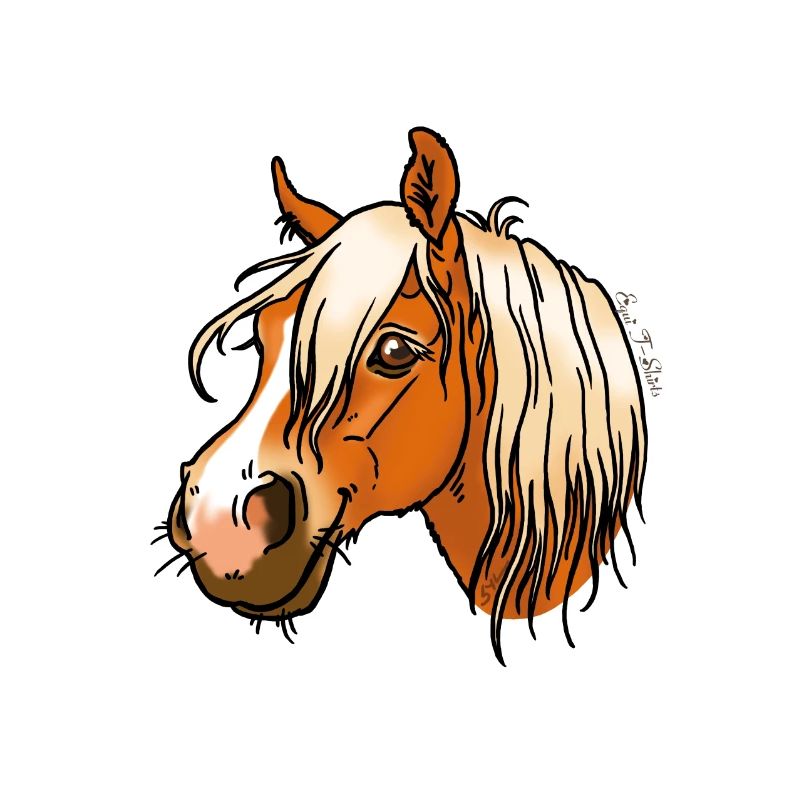 Cheval de trait comtois (texte blanc)