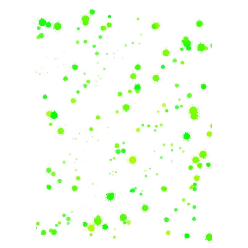 Neon green paint splashes