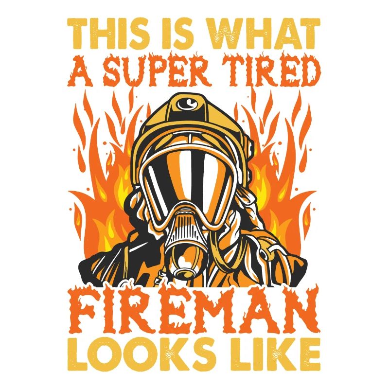 This Is What A Super Tired Fireman Looks Like