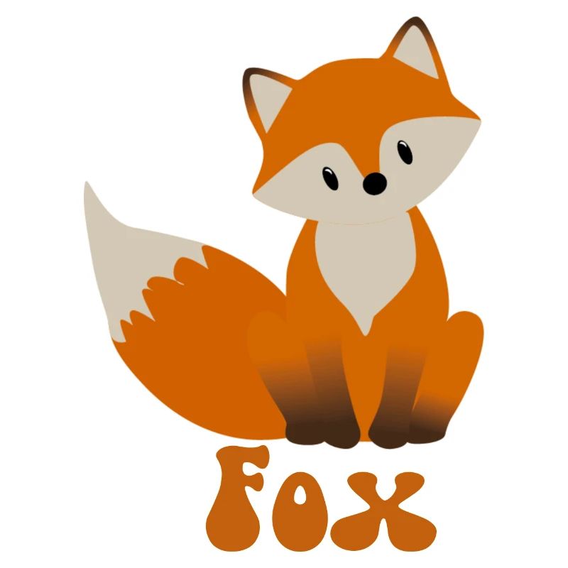 Little fox with fox saying for fox fans