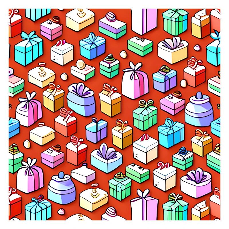Colorful Presents Pattern