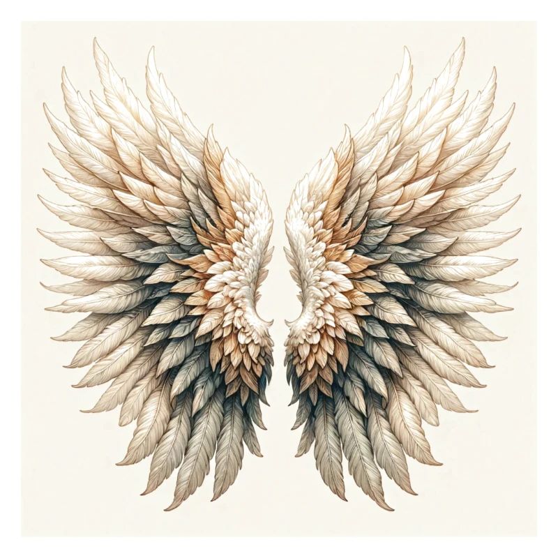 Impression d’ailes d’ange