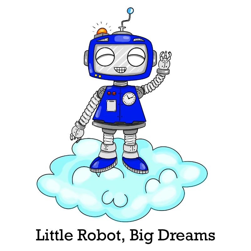 Robo mignon sur le cloud