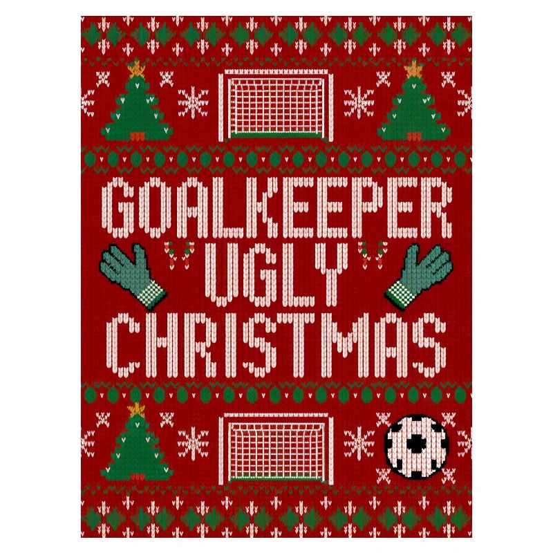 Torwart hässlicher Weihnachtspullover Design
