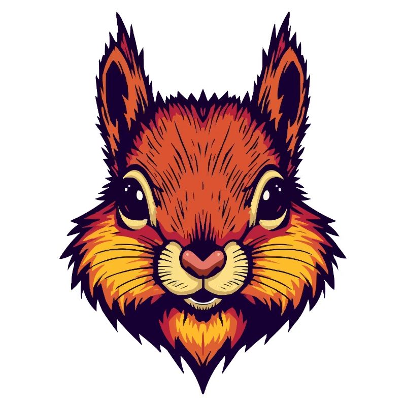 Bright autumnal squirrel