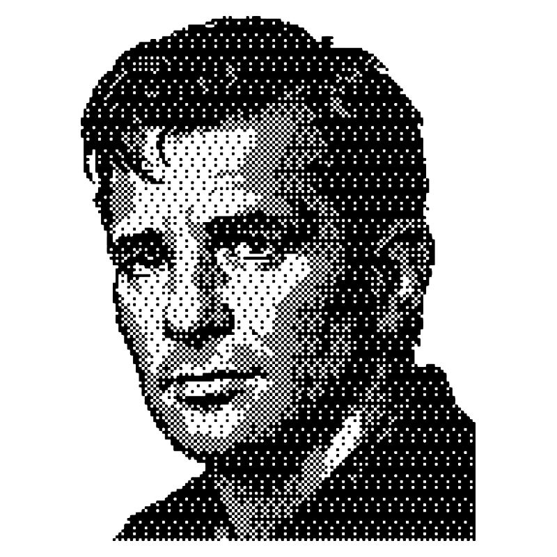Jack Kerouac Halftone Portrait