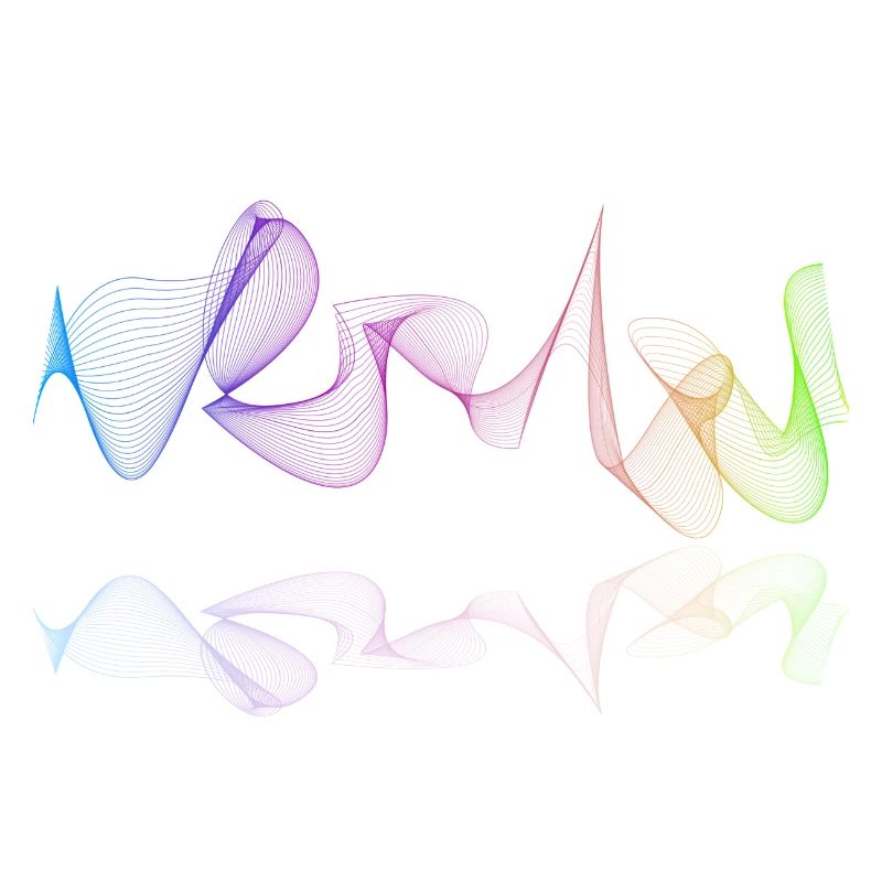 Lines Geometry Gradient Coloring