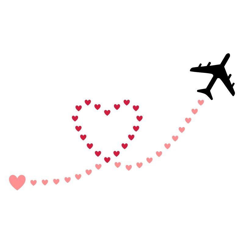 ★ Couleurs de conception modifiables ★ Avion, coeurs