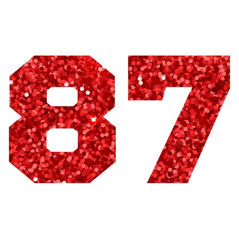 Nummer 87 Roter Glitzer - 87. Jahrestag