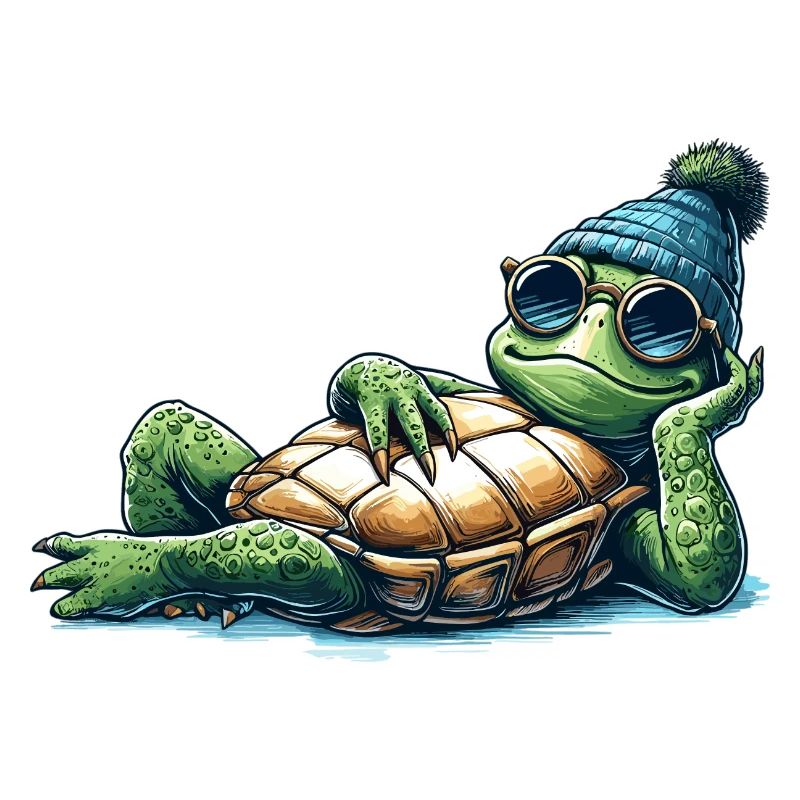 Chill Toad Tortue Cool Chill Cadeau