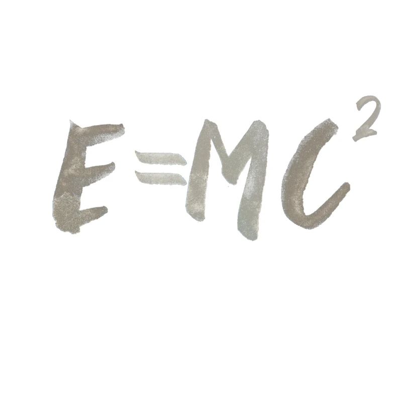 E MC2 Energy Physics Science Saying Font