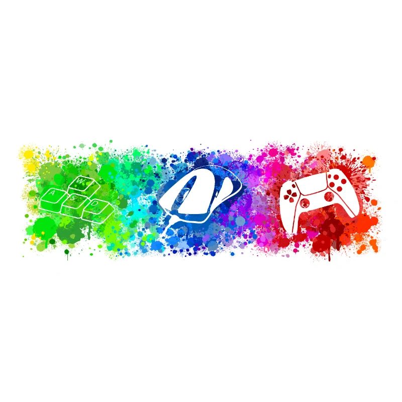 WASD Mouse Controller Rainbow
